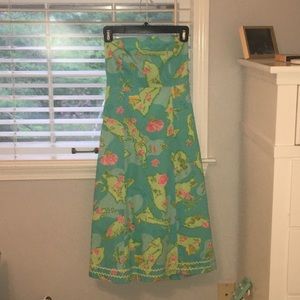 Lilly Pulitzer strapless dress